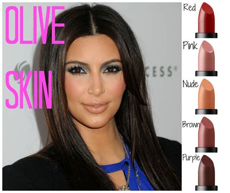 brown lipstick for olive skin.